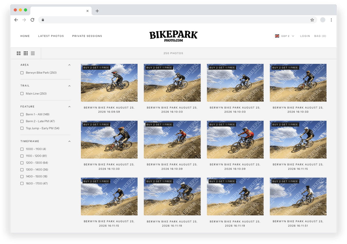 Shopify Case Study - Bike Park Photo Collection